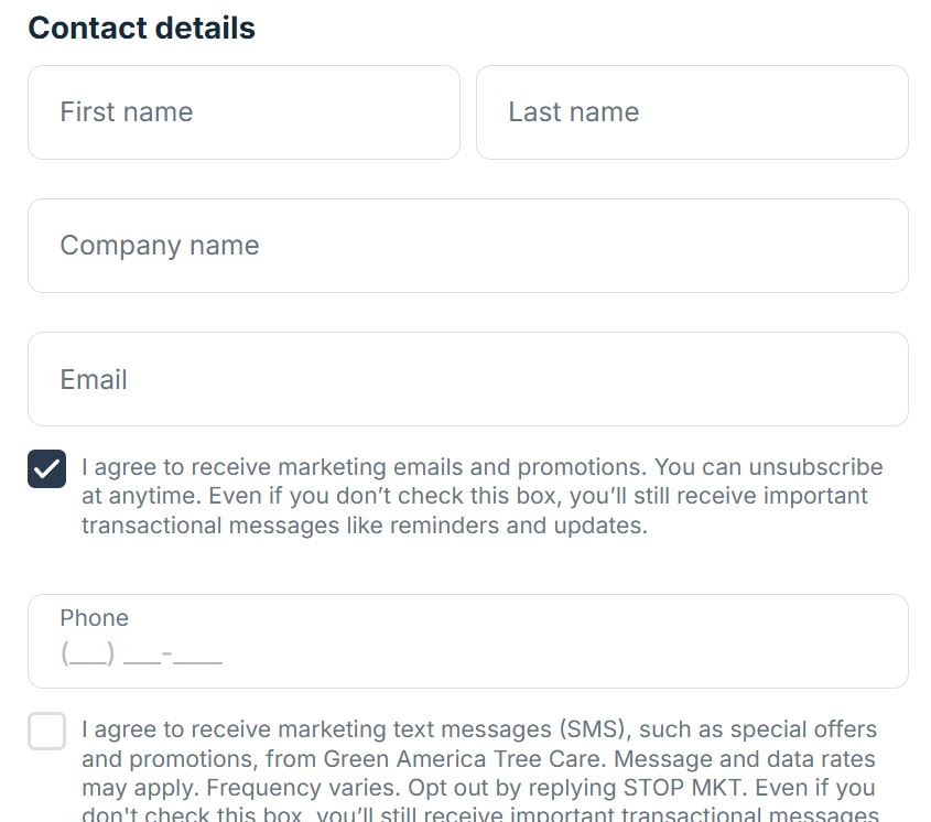 schedule a tree consult form
